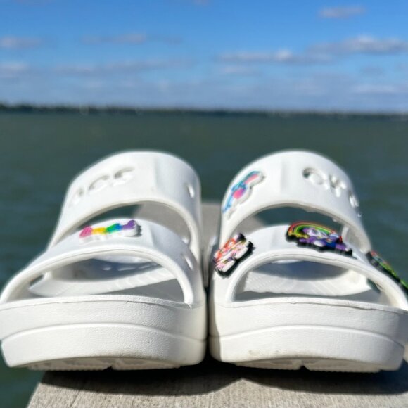 Crocs Baya Platform Slide Sandal Women Sz 10 - Picture 4 of 7